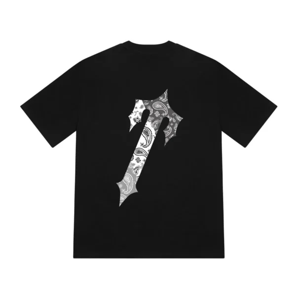 Czarne Koszulki Trapstar Decoded Paisley Edition