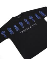Koszulka Trapstar Arch Chenille Decoded 2.0 – Czarno/Fioletowa - obrazek 3