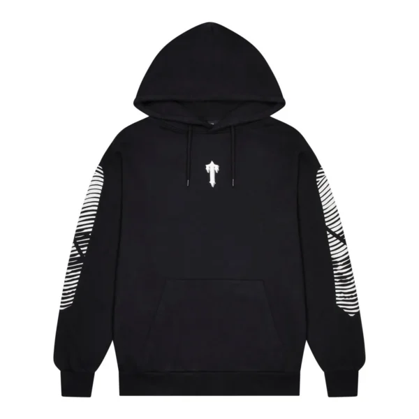 Trapstar Between The Lines Hoodie – Black