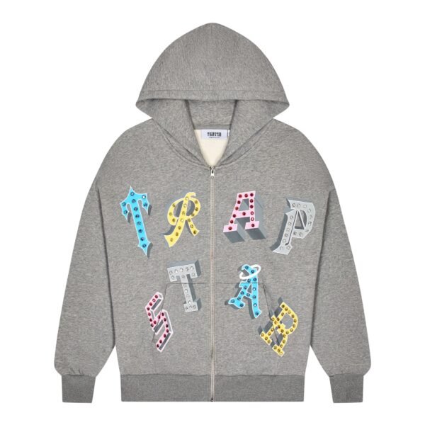 Bluza Trapstar Wildcard Na Zamek – Szara