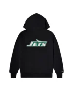 Bluza Z Kapturem Trapstar X Nfl Jets – Czarna - obrazek 3