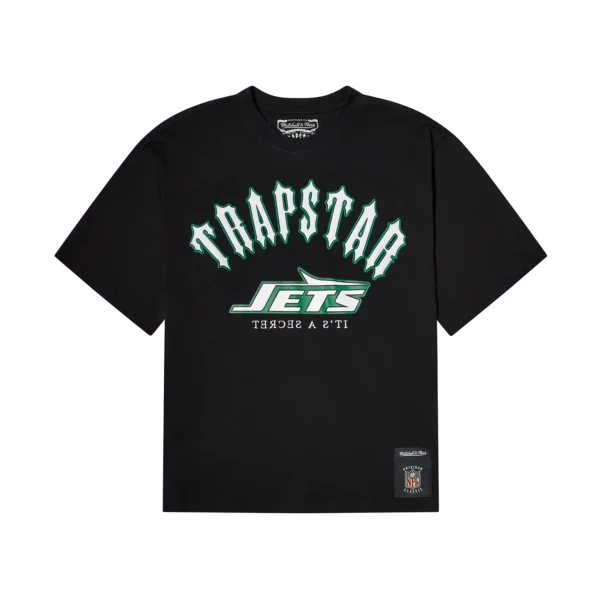 Koszulka Trapstar X Nfl Jets Irongate Z Logo – Czarna