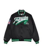Kurtka Bomberka Trapstar X Nfl Jets Satin – Czarna