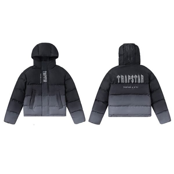 Kurtka Puchowa Trapstar W Kolorze Czarno-szarym Ombre
