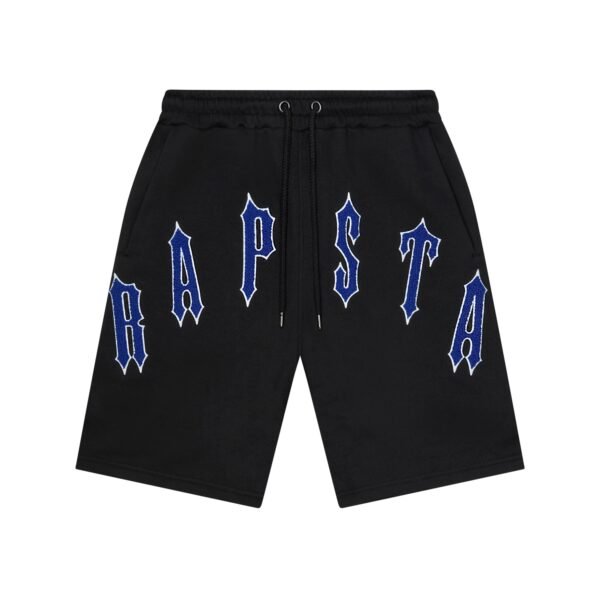 Szorty Trapstar Chenille Decoded 2.0 – Czarno-Fioletowe